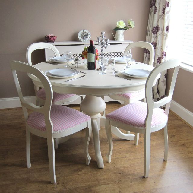 model meja makan shabby chic