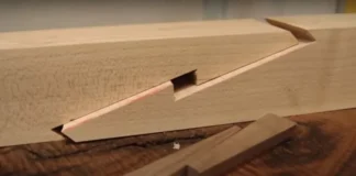 Sambungan Kayu Bibir Lurus untuk Memperpanjang Balok