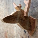 hiasan kayu kepala rusa