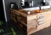 kabinet dapur kayu pallet