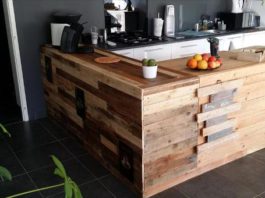 kabinet dapur kayu pallet