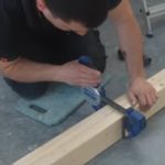 langkah 1 membuat tangga kayu