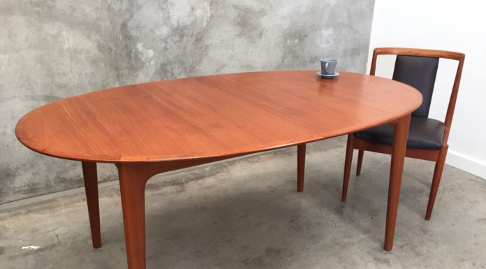 meja makan jati veneer