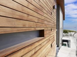 panel kayu luar ruangan