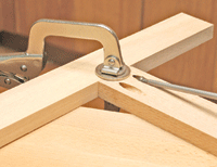 sambungan kayu Pocket hole joint