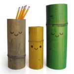 tempat pensil dari bambu